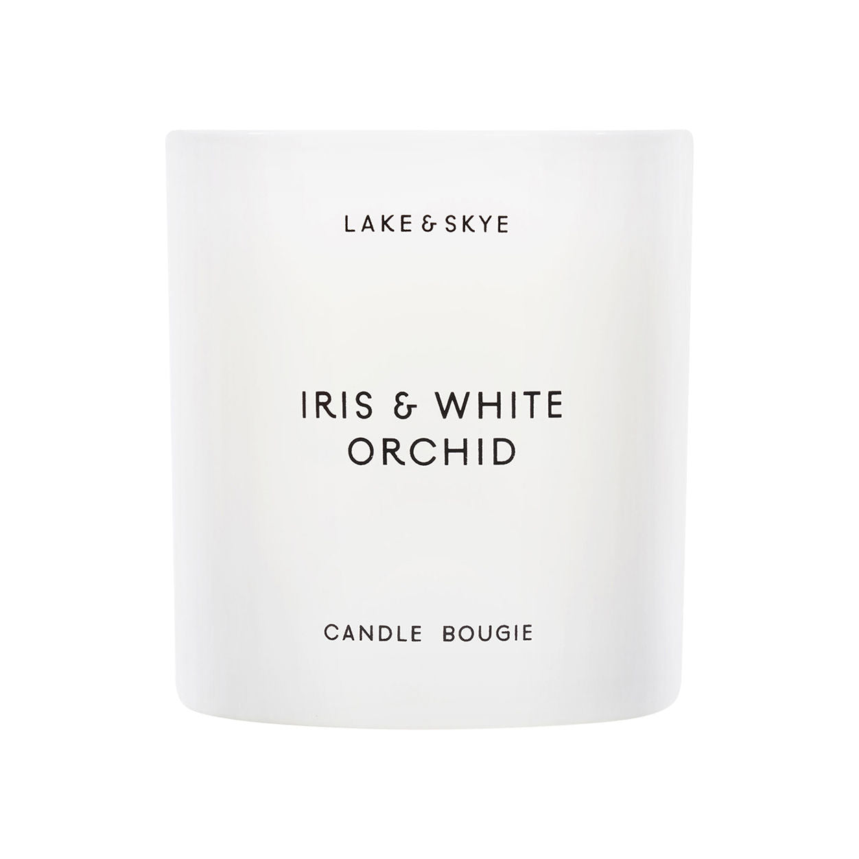 Iris and White Orchid Candle