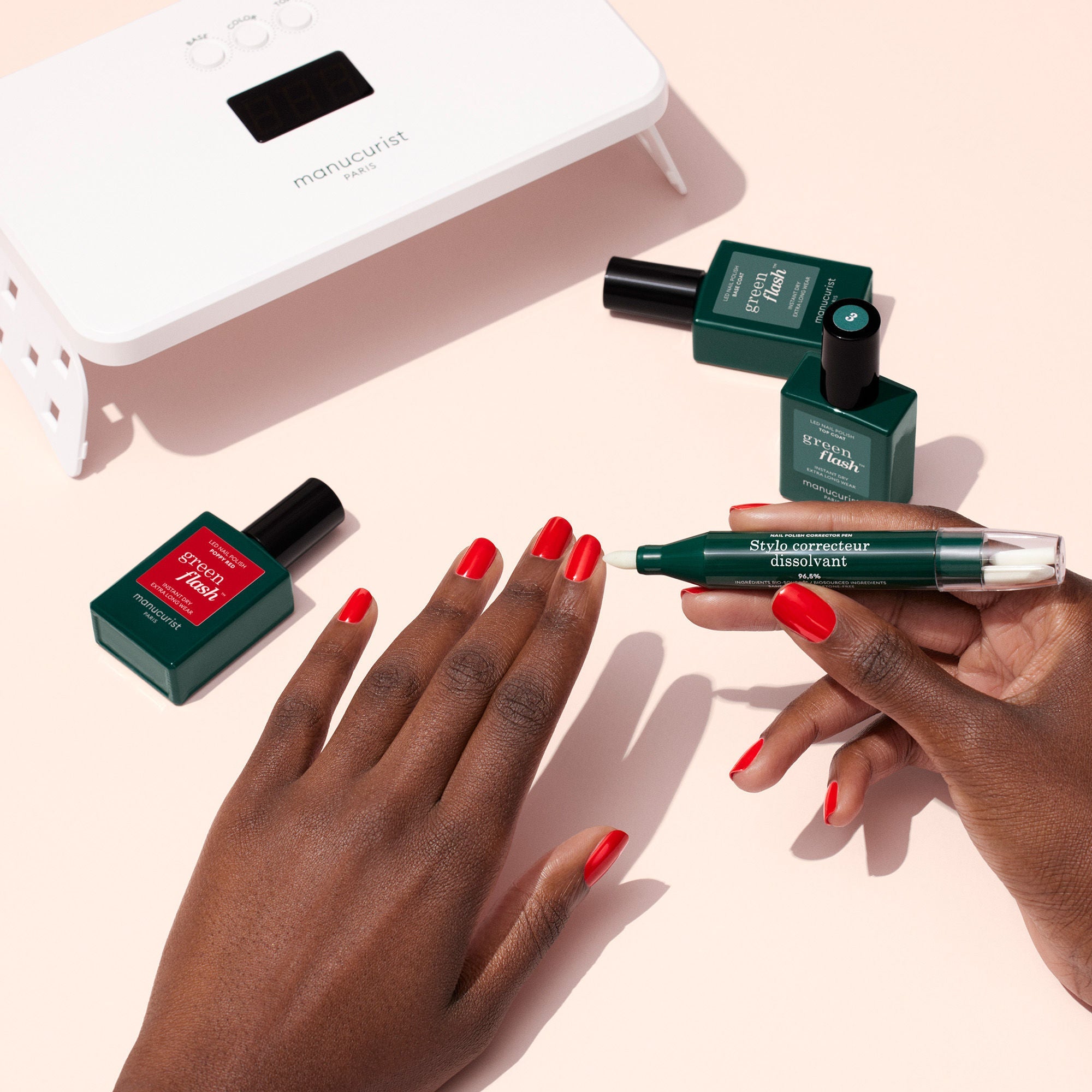 36W Green Flash Pro Routine Set - Poppy Red and Hortencia