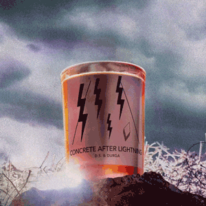 Concrete After Lightning Candle