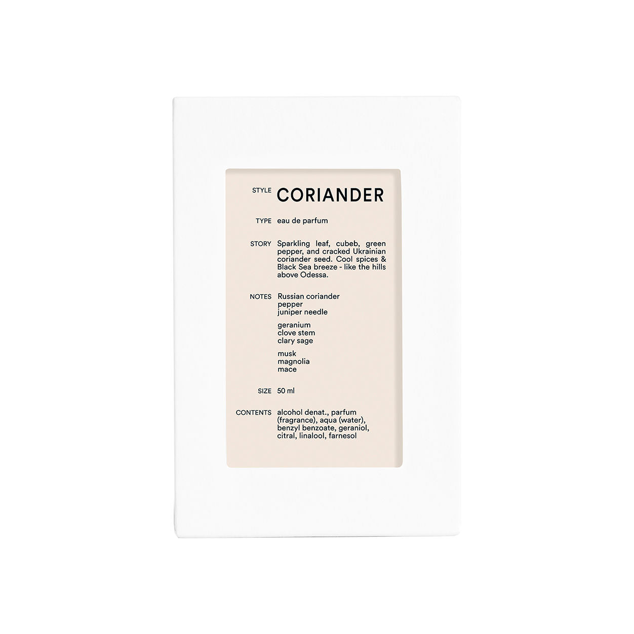 Coriander Eau de Parfum