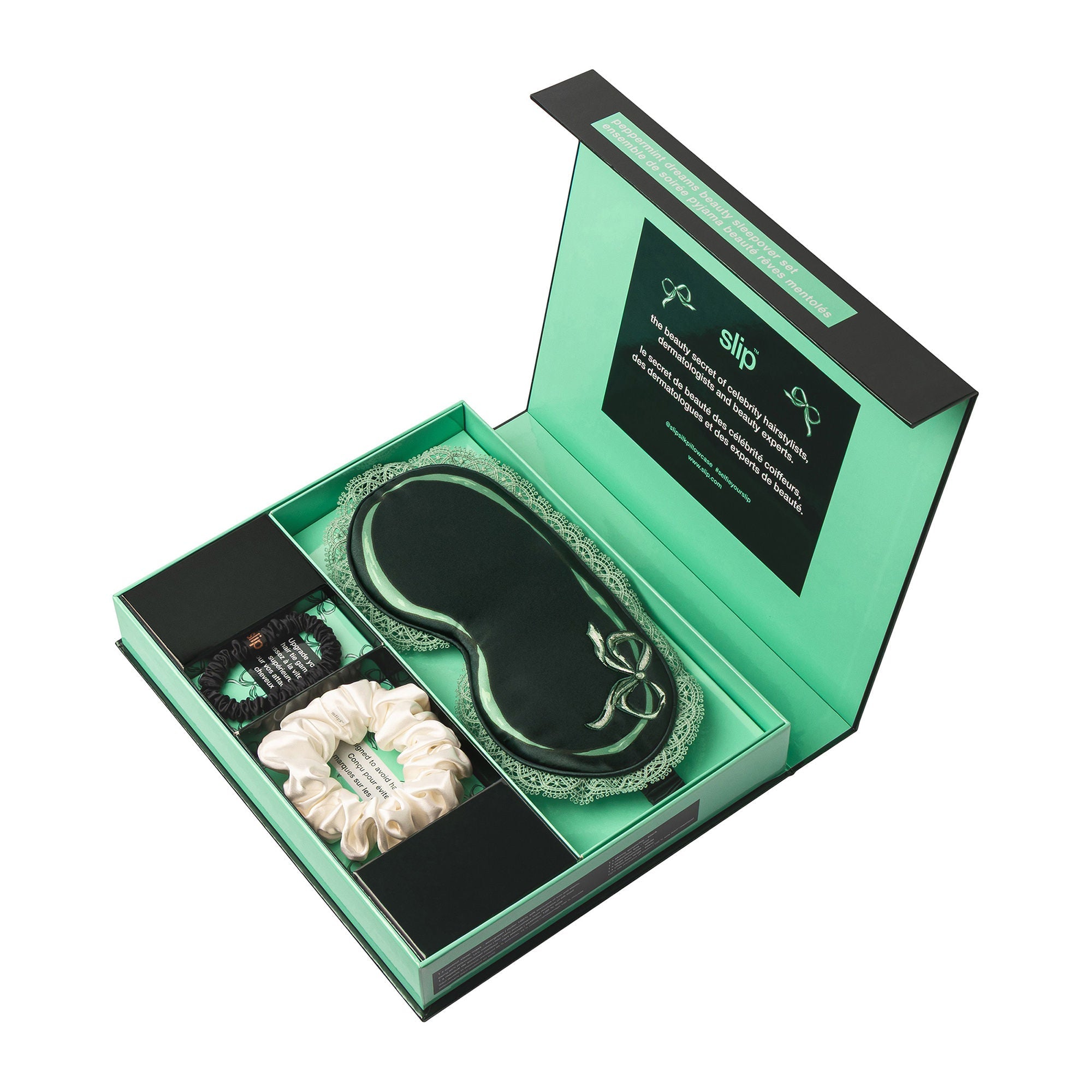 Pure Silk Beauty Sleepover Set with Lace Trim (Limited Edition)