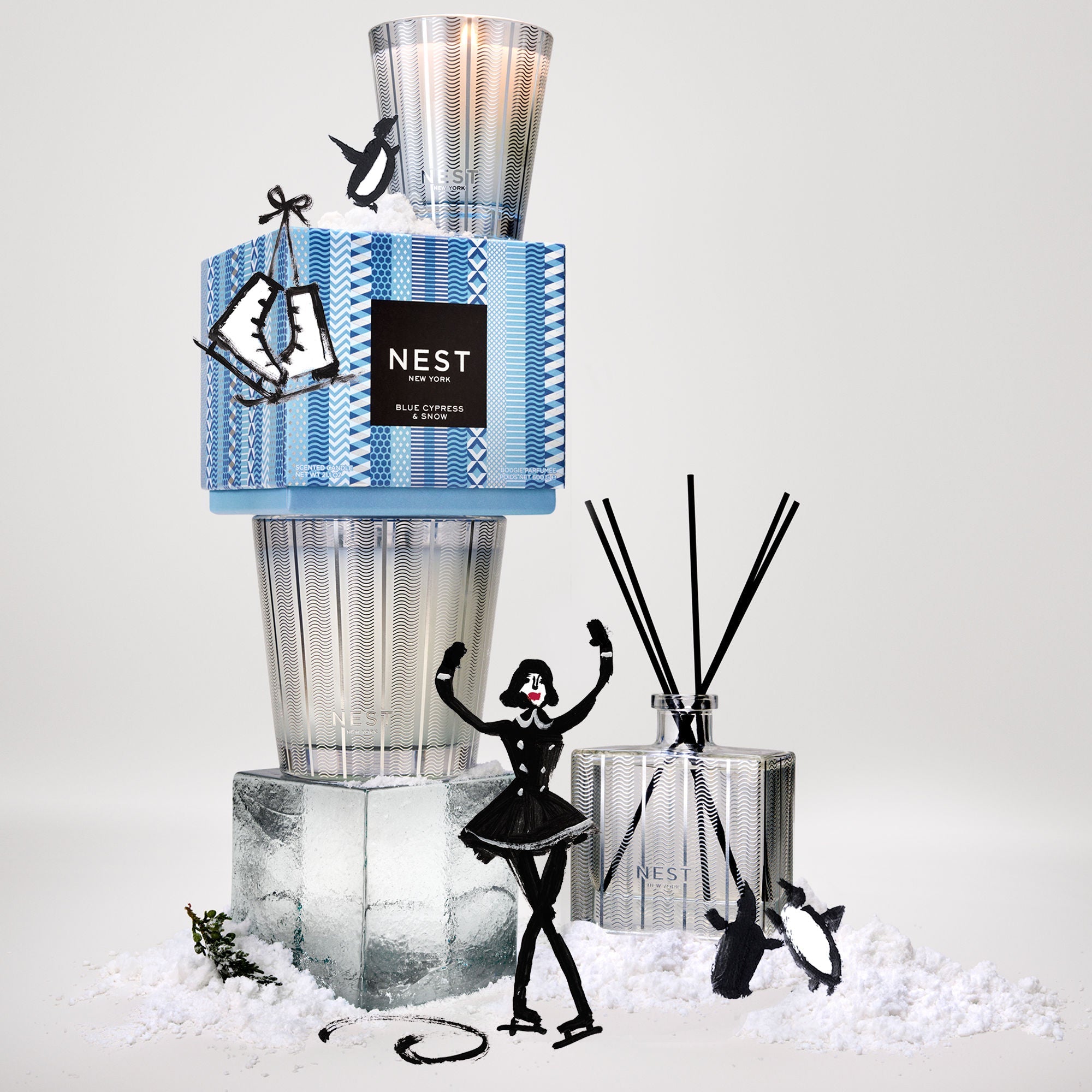 Blue Cypress & Snow Reed Diffuser (Limited Edition)