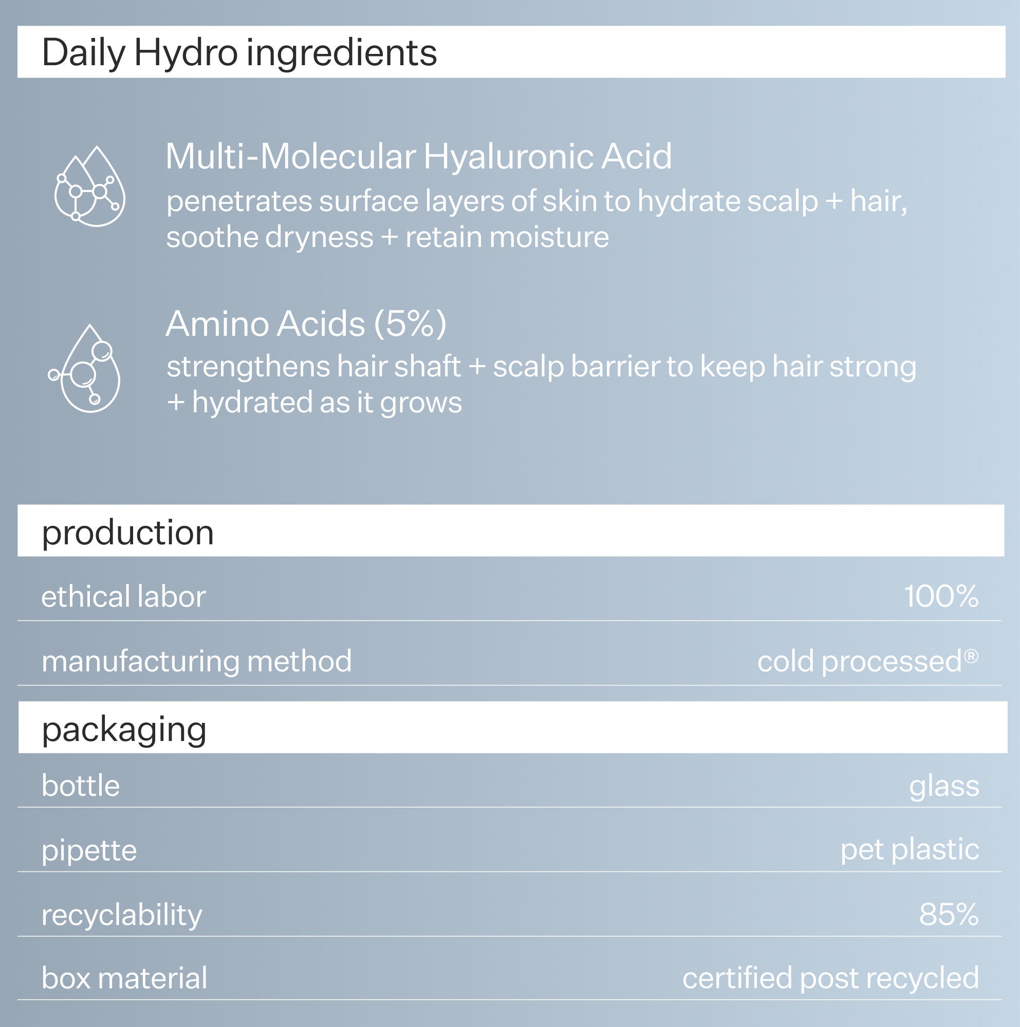 Daily Hydro Scalp Serum with Hyaluronic Acid for Dry Scalp