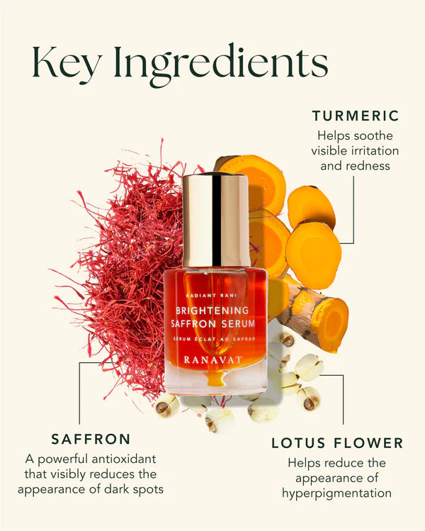 Brightening Saffron Serum Radiant Rani