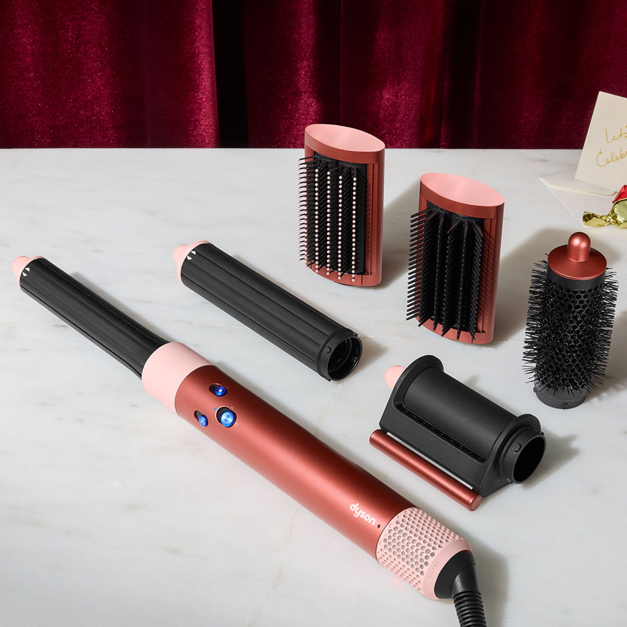 Special Edition Airwrap Complete Long Multi-Styler in Strawberry Bronze and Blush Pink