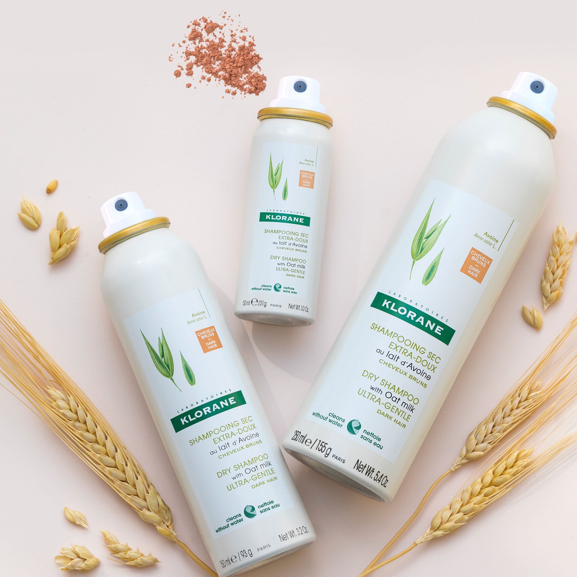 Dry Shampoo With Oat Milk for Dark Hair