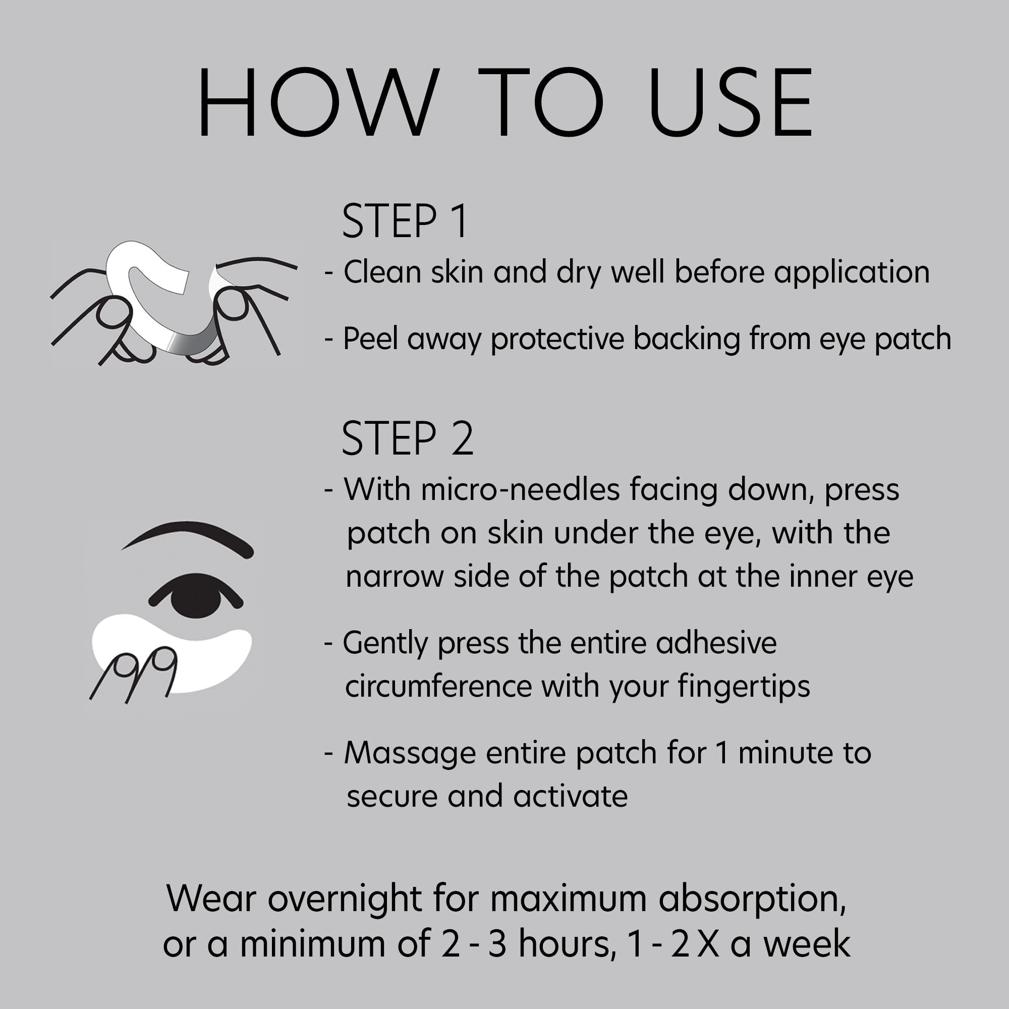 Hyaluronic Acid Microneedle Eye Patches