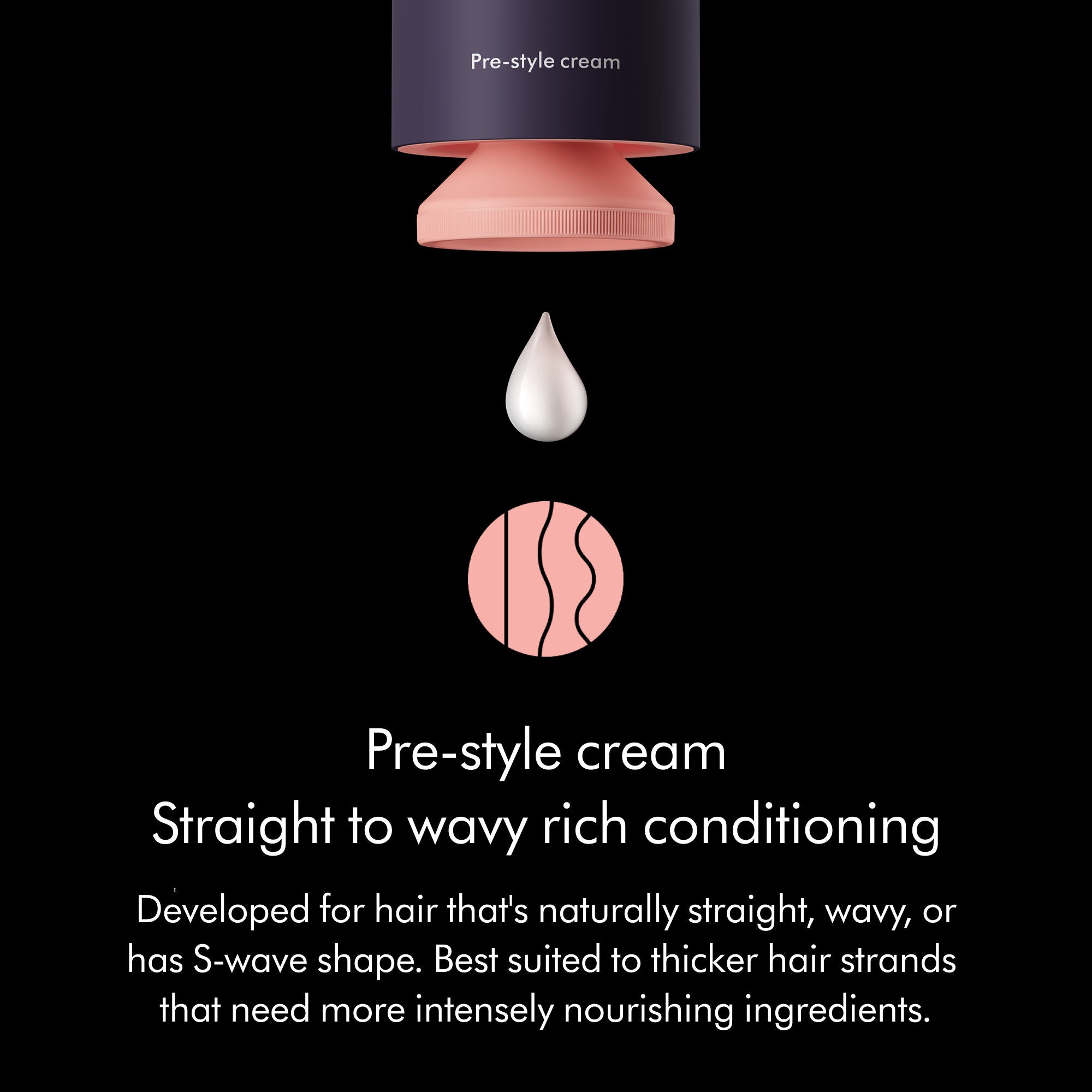 Chitosan Pre-Style Cream Straight to Wavy Rich Conditioning