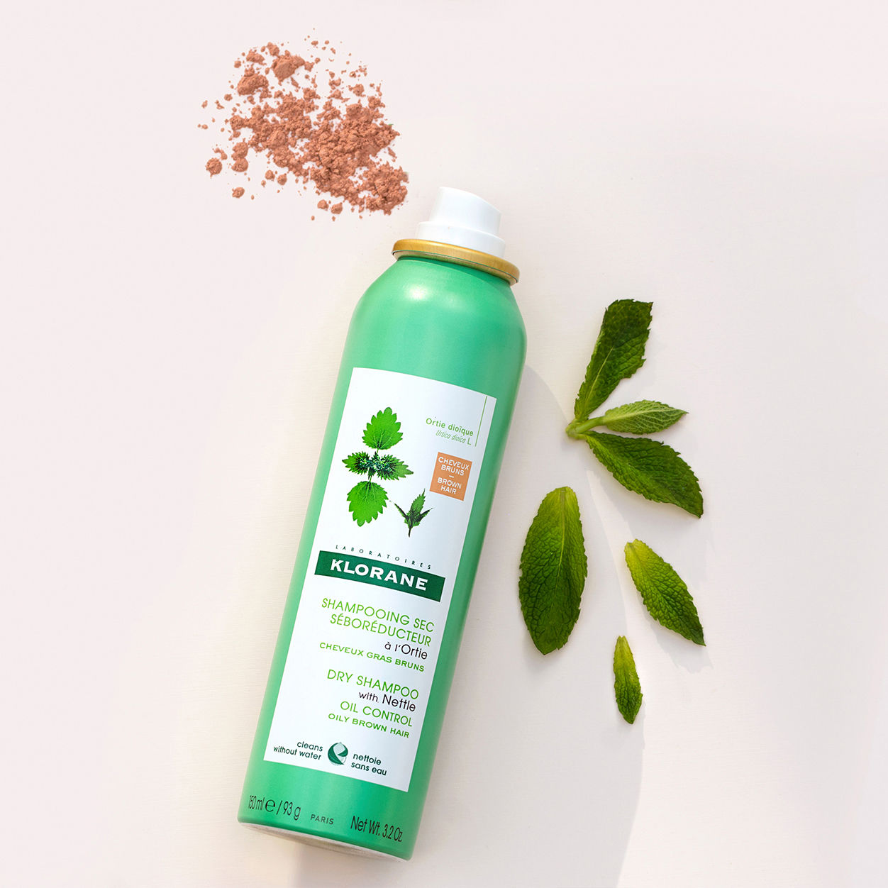 Dry Shampoo With Nettle for Dark Hair