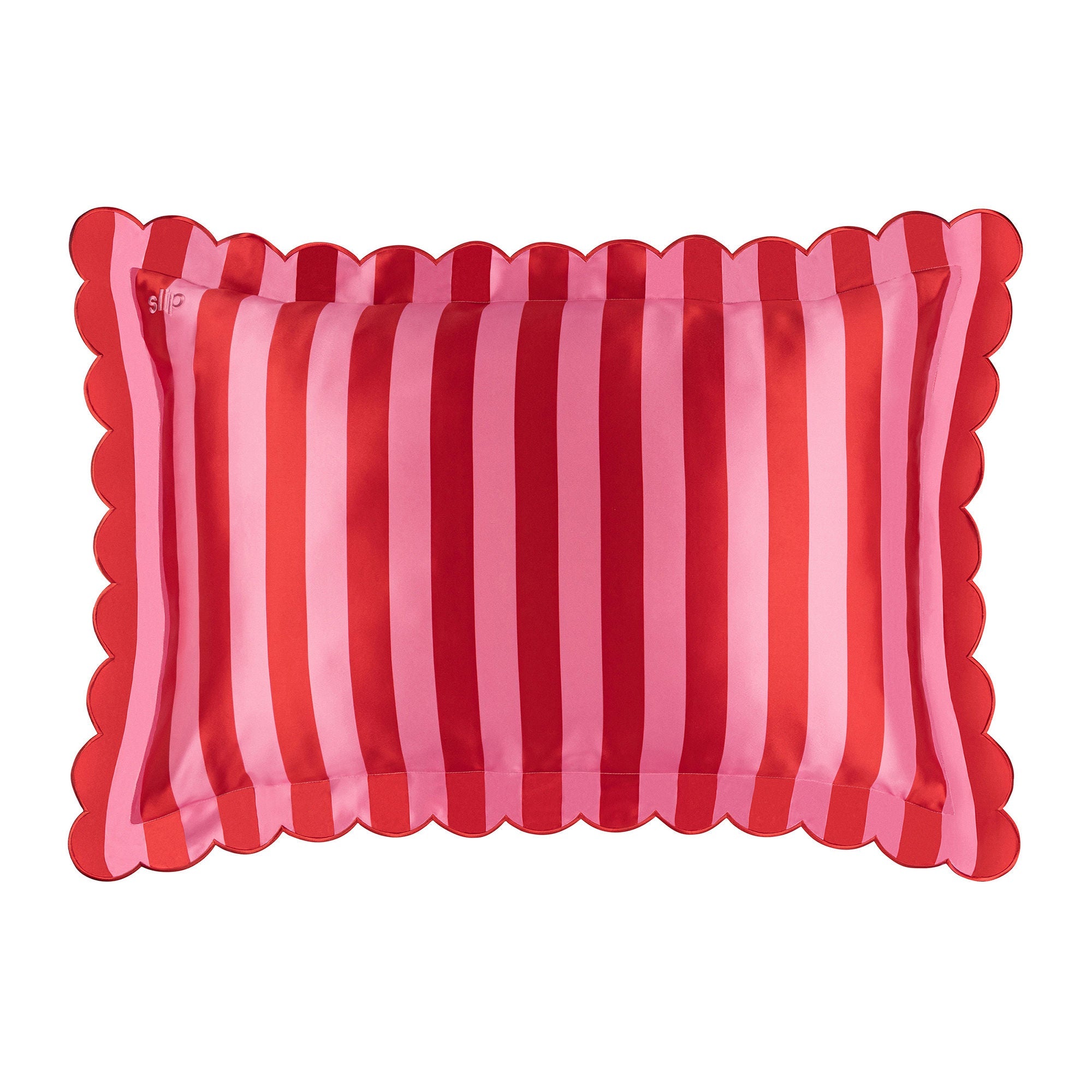 Pure Silk Queen Pillowcase with Scalloped Edge