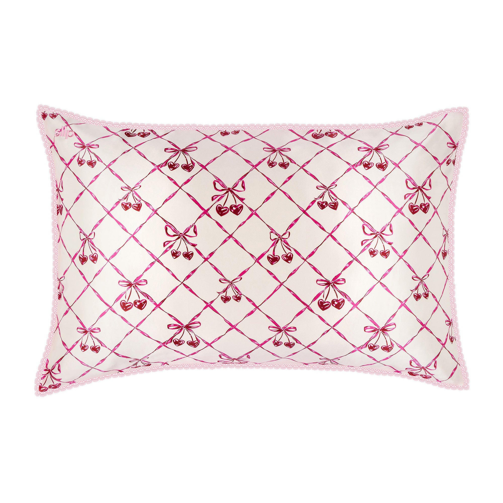 Pure Silk Queen Pillowcase with Lace Trim (Limited Edition)