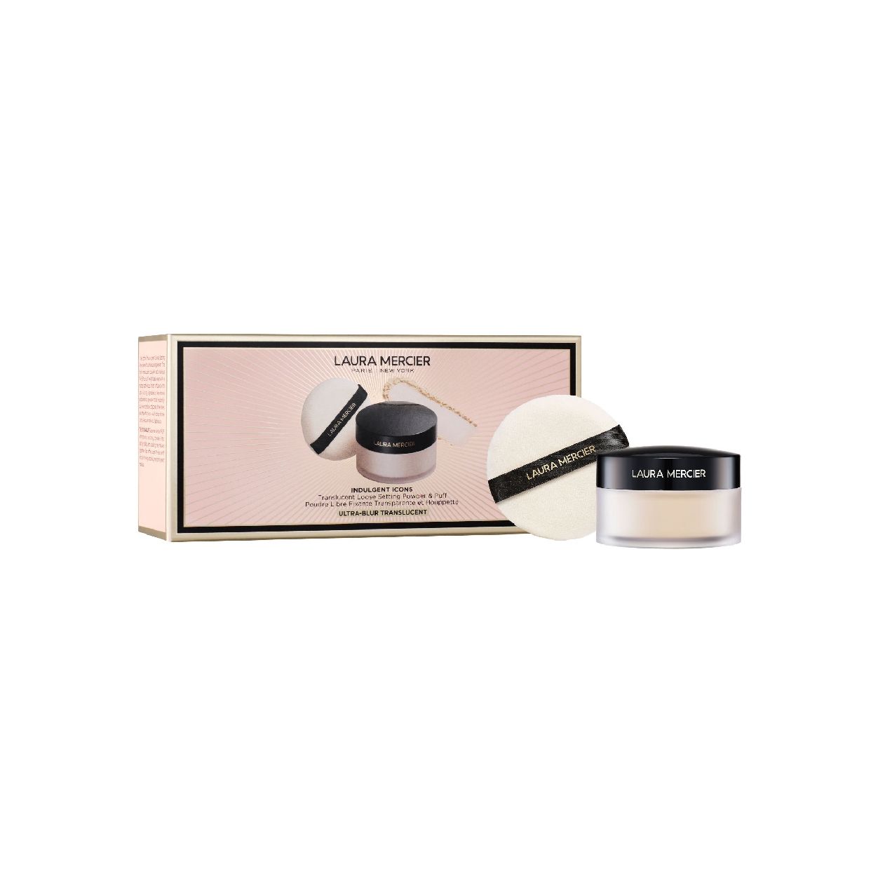 Indulgent Icons Translucent Loose Setting Powder Ultra-Blur and Velour Puff Set (Limited Edition)
