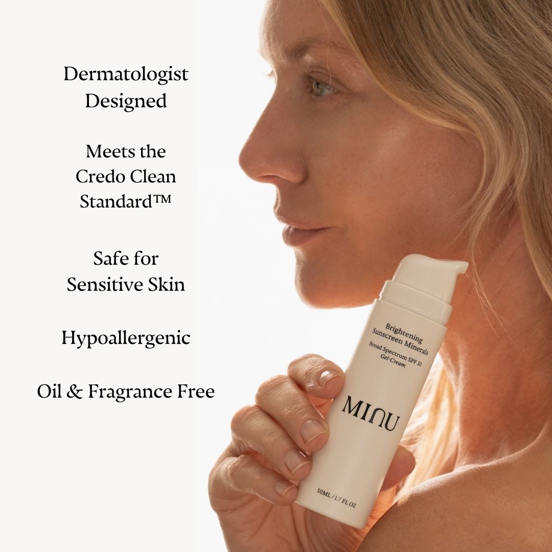 Brightening Sunscreen Minerals Broad Spectrum SPF 30 Gel-Cream