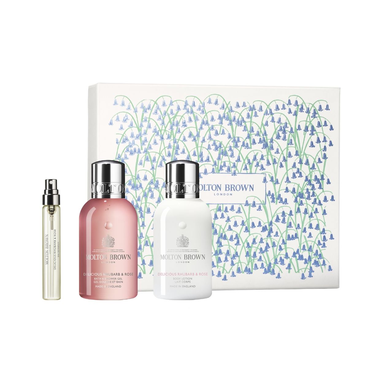 Delicious Rhubarb & Rose Travel Collection Gift Set (Limited Edition)