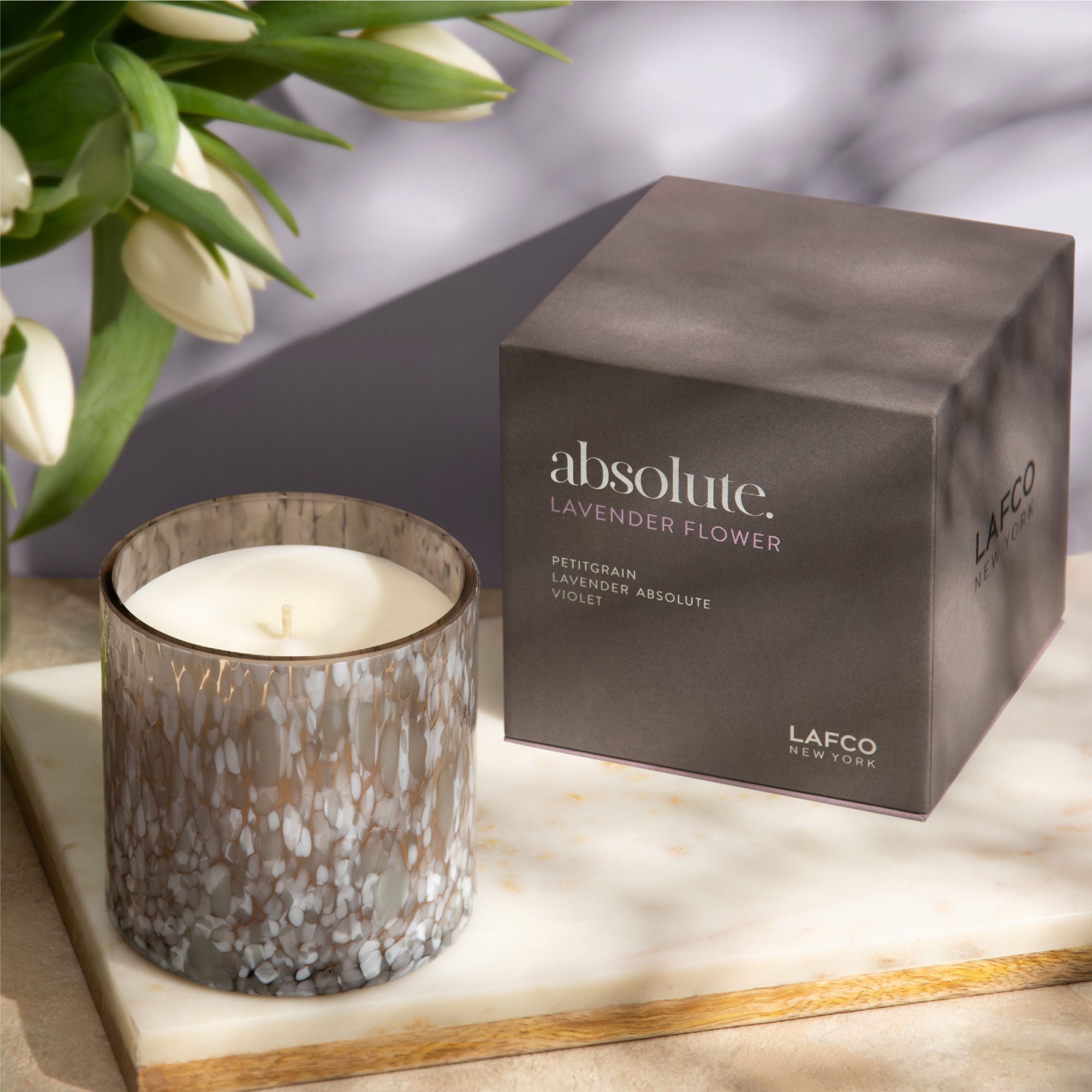 Absolute Lavender Flower Candle