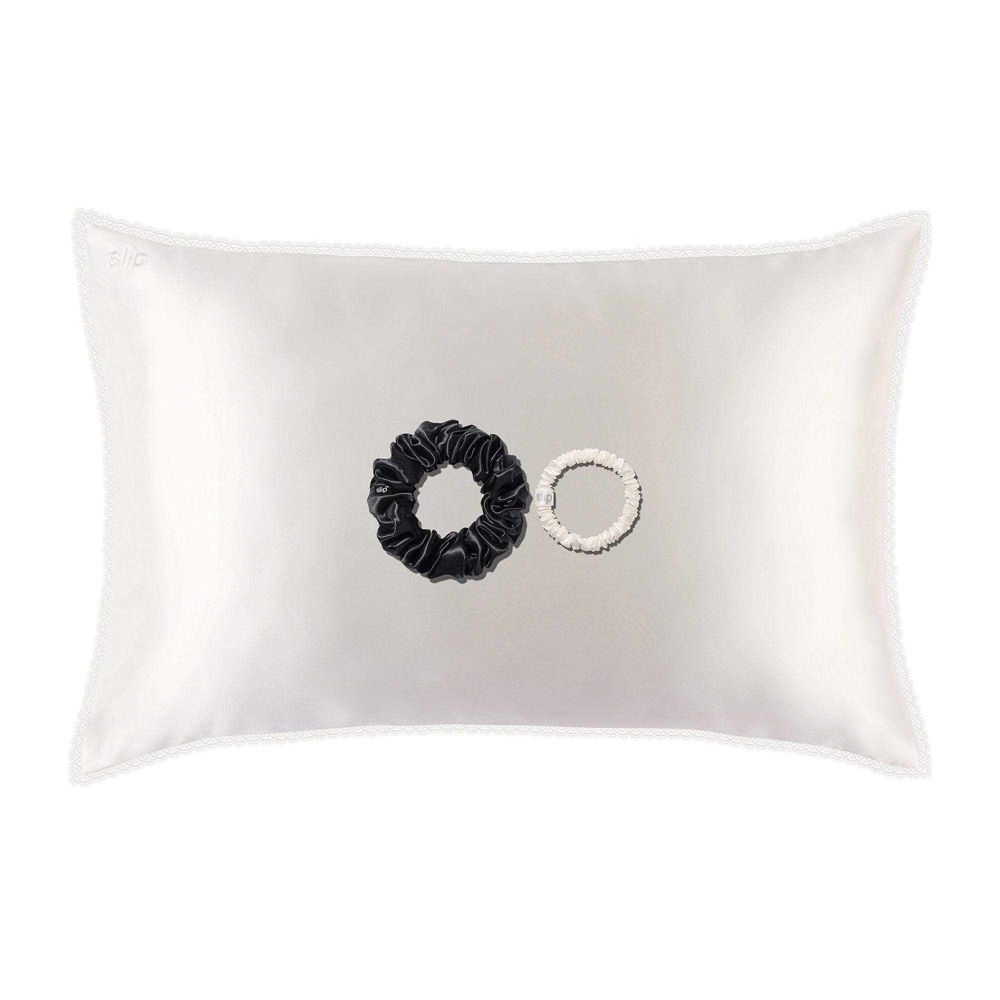 Pure Silk Queen Gift Set with Lace Trim (Limited Edition)