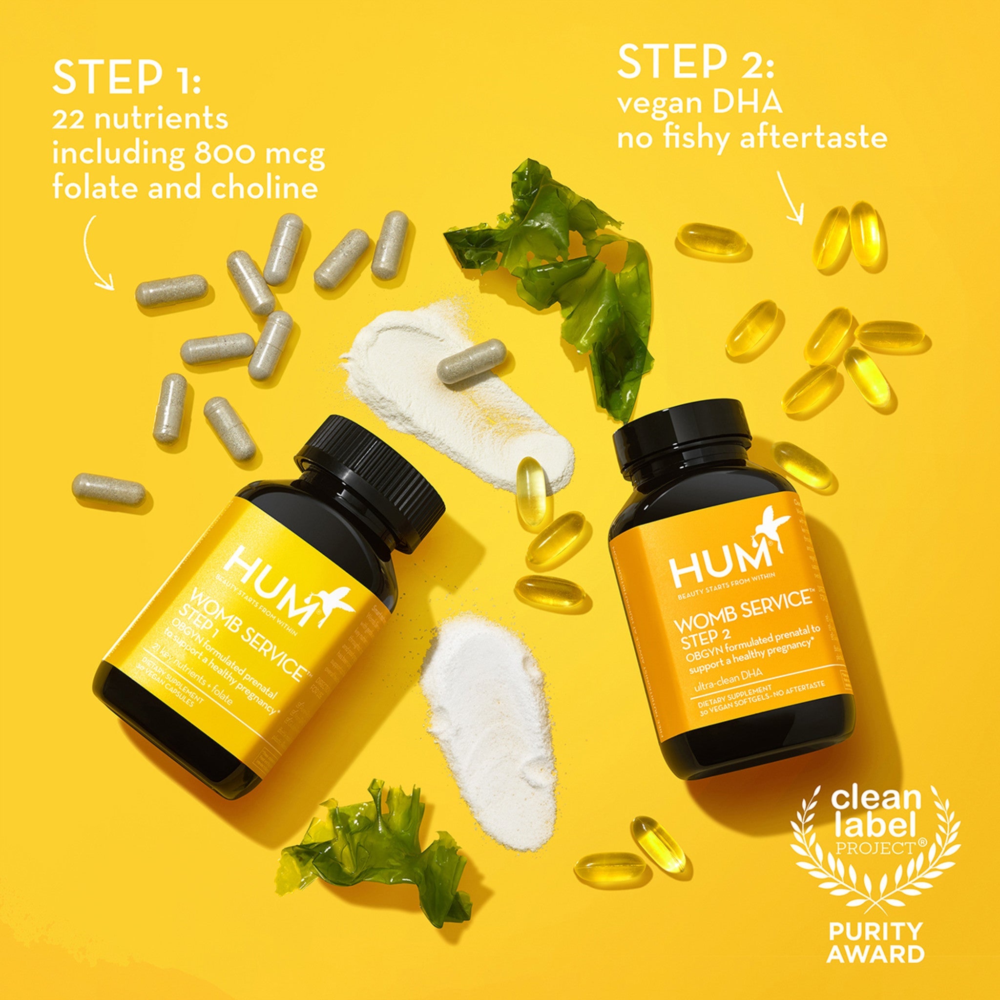 Womb Service Step 1 and Step 2 Dietary Supplements