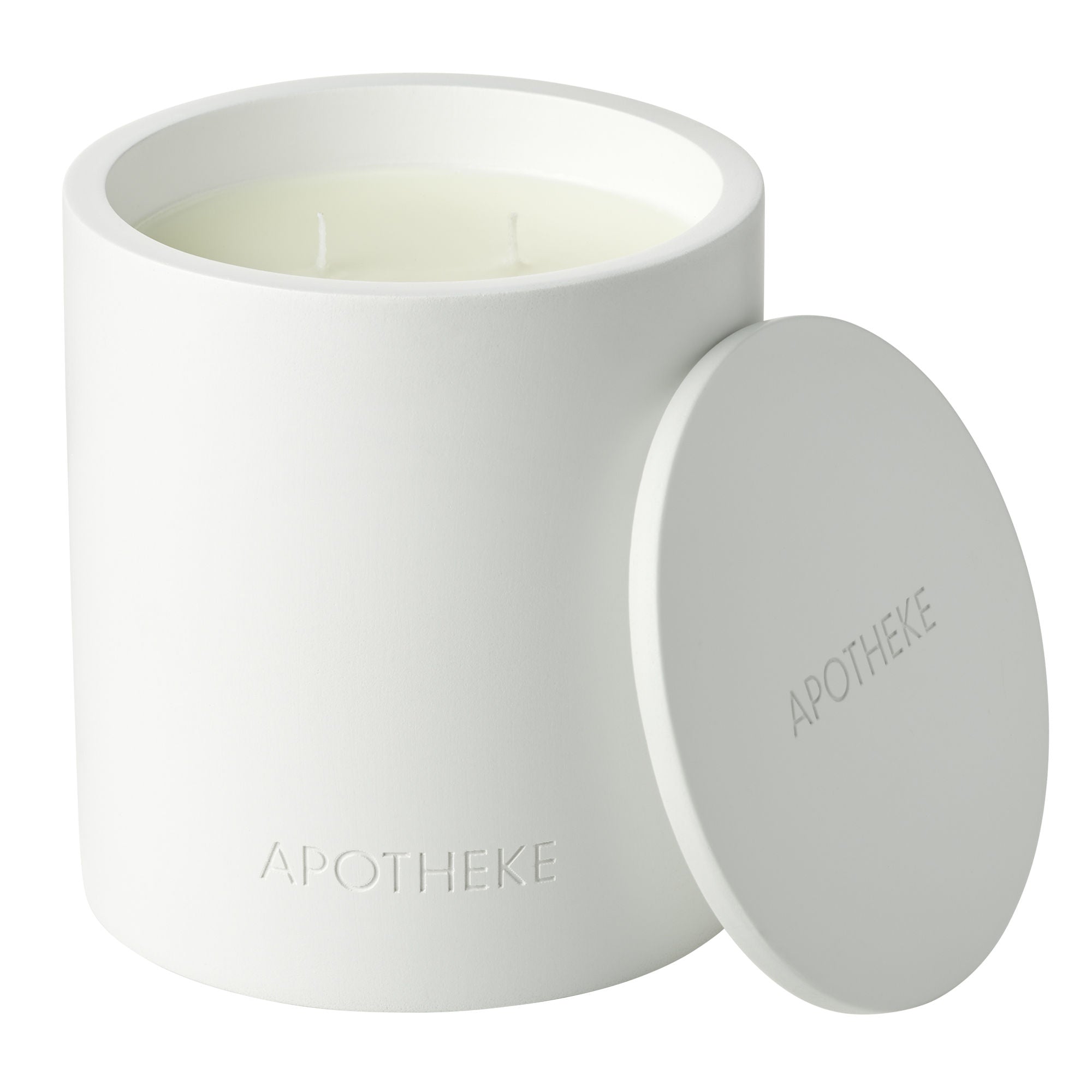Holy Basil and Rosewater 2-Wick Concrete Candle
