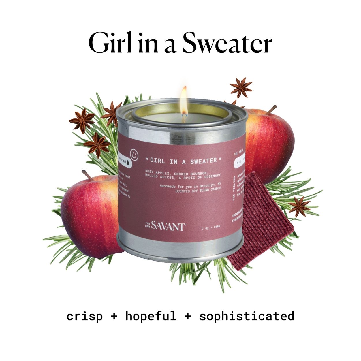 Girl in a Sweater Candle