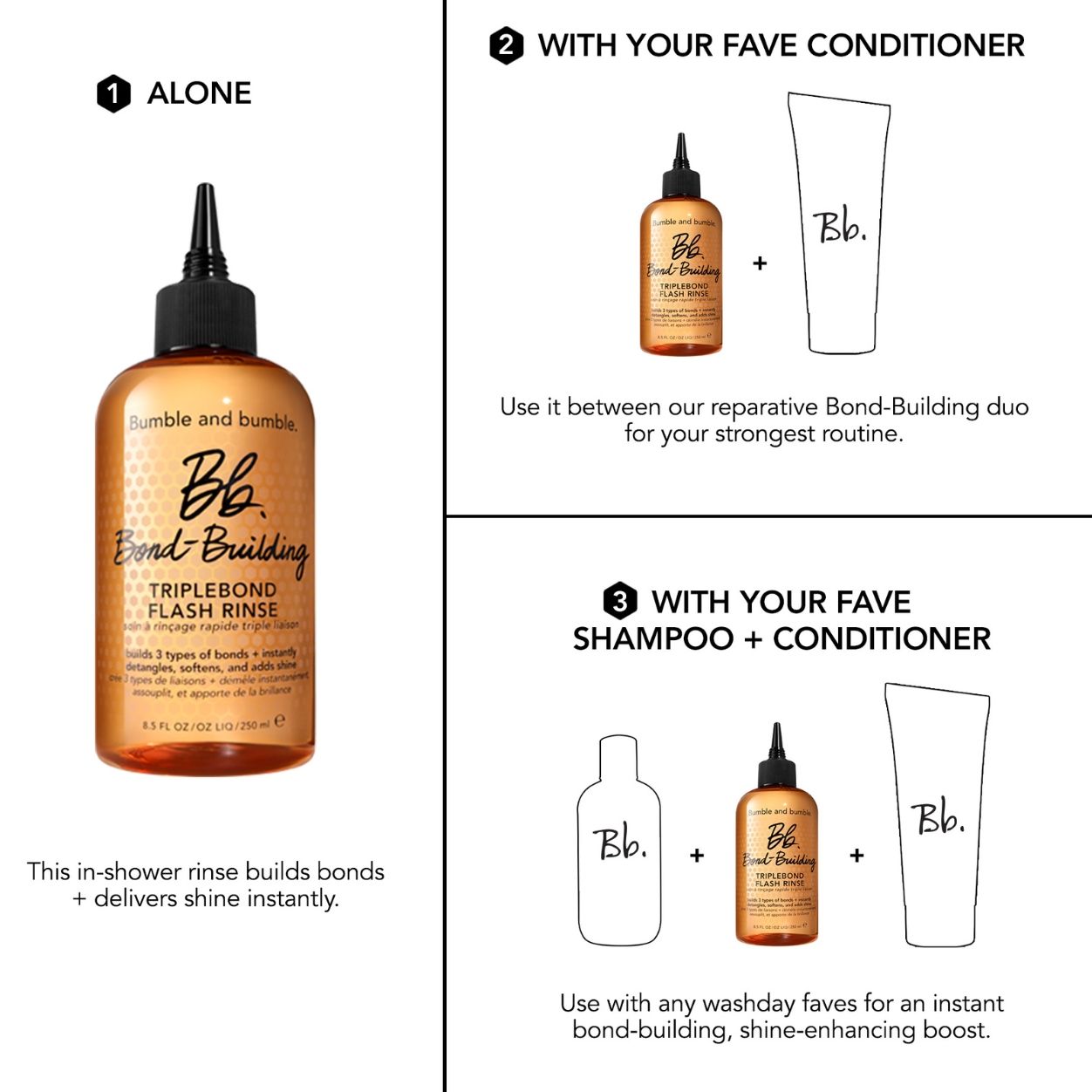 Bond-Building TripleBond Flash Rinse for Damaged Hair