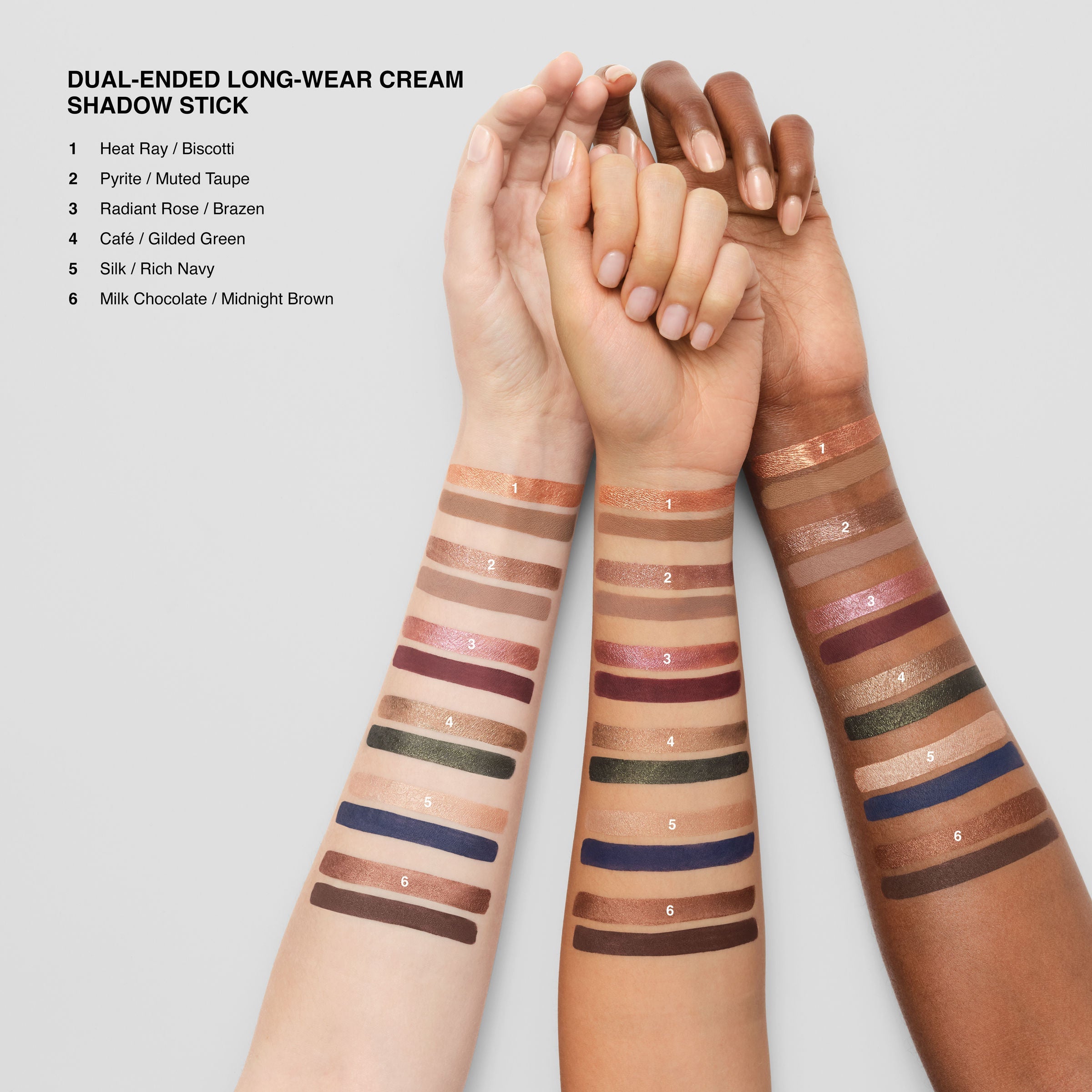 Dual-Ended Long-Wear Waterproof Cream Eyeshadow Stick