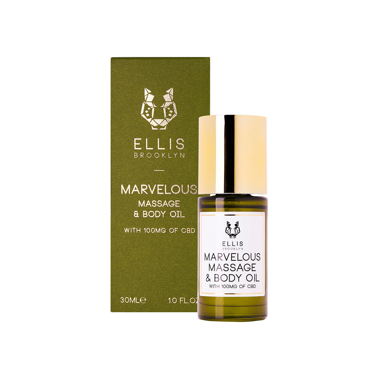 Marvelous Massage and Body Oil With 100mg of Full Spectrum CBD