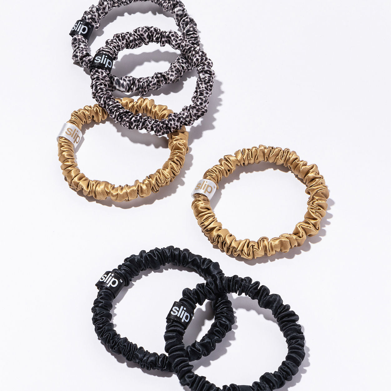 Pure Silk Skinny Scrunchies